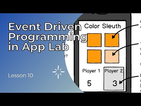 Code.org Event-Driven Programming in App Lab Lesson 10