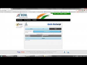How To Recharge Your BSNL Mobile Online .