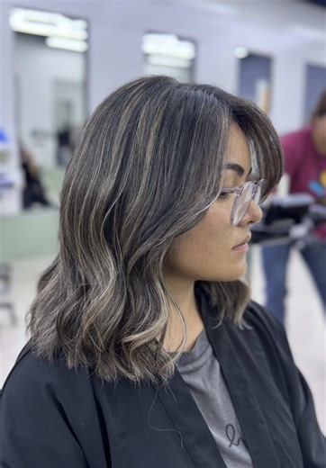 Stunning Ash Grey Hair Transformation