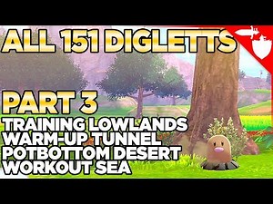 All Diglett Locations Part 3 - Isle of Armor Pokemon Sword and Shield DLC