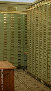 Efficient and Organized File Storage Cabinets Featuring Multiple Functional Drawers Stock Video