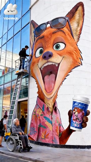 zoey_ai030 on Instagram: "Never walk on 3D street art 2😳 #funny #zootopia #zootopia2 #thehulk #toystory #judyhopps #nickwilde #vibeme #vibemeai"