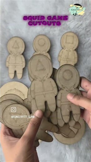 Game on! Our Squid Game inspired MDF cutouts are ready to bring the thrill to your space.#squidgame