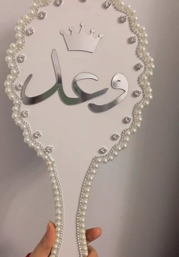 Bridal mirror ✨♥️ #handmade #wedding #bride #bridesmaids #acssesories_hand_made #اكسبلوررررر #explore