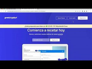 Prescrypto intro de la plataforma