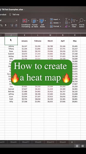 Create Effective Heat Maps in Excel