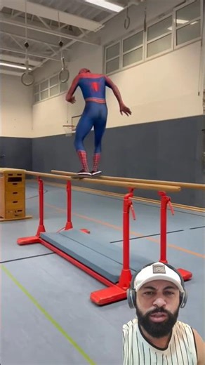 Spider-Man is running from the werewolf #shorts #spiderman