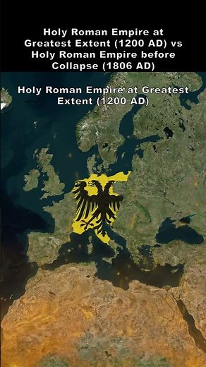 Holy Roman Empire at Greatest Extent 1200 AD vs Holy Roman Empire before Collapse 1806 AD 3