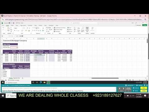 Excel Chapter 2: Hands-On Exercise 1 Simulation Training | Excel Chapter 2 Hands-On Exercise 1