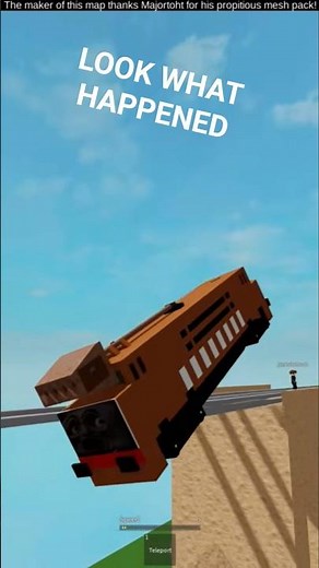 Realistic Roblox Thomas Train Crash – Massive Collisions and Total Destruction 12 Accidents #shorts