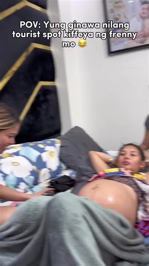 Gel Application on Pregnant Belly for Comfort