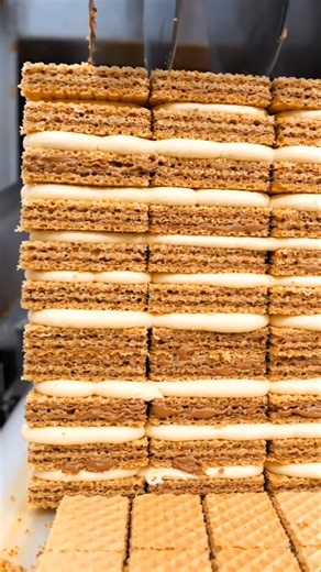 Wafer Biscuit Factory 🧇 | How Wafer Biscuits Are Made #factoryprocess #food #foodprocessing