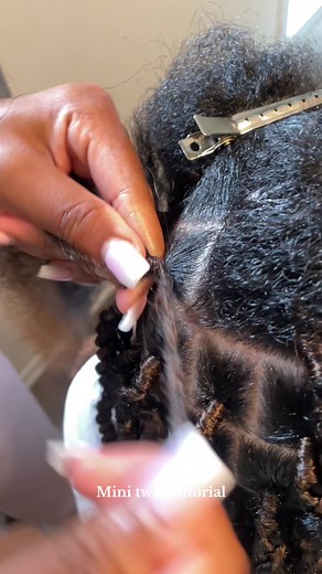 Mini twist tutorial💕 #tutorial #minitwist #fyp