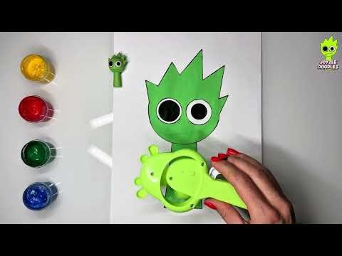 😱🤯 REALY? Creating a 3D Sprunka step by step, part 6🧑‍🎤 🪩 #drawing #art #sprunki #diy #shorts