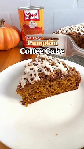 This is the Pumpkin Coffee Cake your weekend needs! 🧡🍂 and you don't need to add eggs thanks to Libby's Pumpkin! Ingredients For the crumb topping ½ cup all-purpose flour ½ cup light brown sugar 1 ½ teaspoons cinnamon ¼ cup salted butter, cold and cut into cubes For the pumpkin coffee cake 2 cups all-purpose flour 1 teaspoon baking soda ½ teaspoon baking powder ½ teaspoon salt 1 ½ teaspoons ground cinnamon 1 teaspoon pumpkin spice 1 cup Libby’s Pumpkin Puree ½ cup light brown sugar ½ cup veget