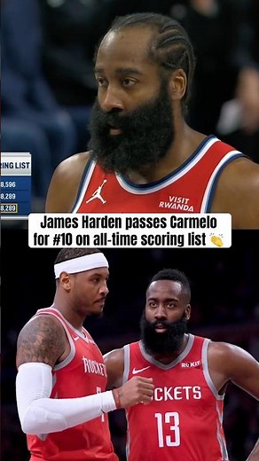 Harden is a top 10 scorer in NBA history 🔥