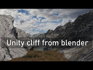 How to make cliff with blender to unity (HDRP)