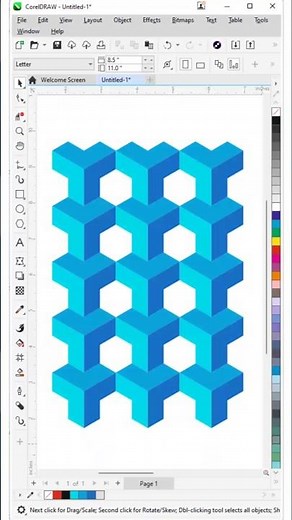 Create Stunning Pattern Design in CorelDRAW | Easy Tutorial #shortstutorial #coreldraw #pattern