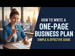 How to Write a One-Page Business Plan: Simple & Effective Guide