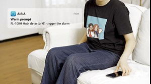 Airthereal Bundle | Water Leak Detectors 6-Pack with WiFi Gateway, Water Alarm Sensor with 4-Level Adjustable Alarm, Leak and Drip Alert with App Alerts for Kitchen and Basement (Not Support 5G WiFi)