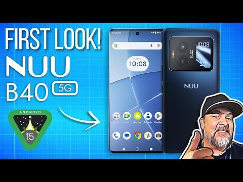 FIRST LOOK! NUU B40 Dual AMOLED Display Phone Review ‪@NUU_Mobile‬