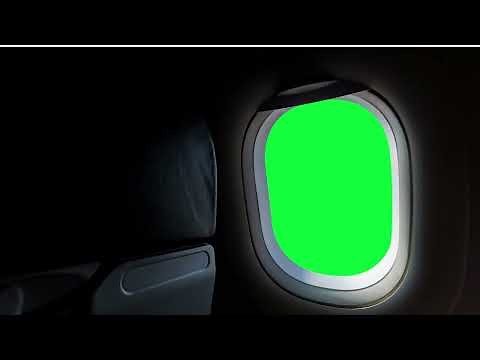 GREEN SCREEN AIRPLANE WINDOW HD | FREE TO USE GRAPHICS ANIMATIONS
