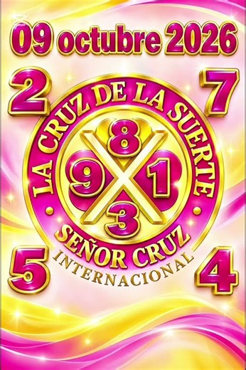Cruz 09 octubre 2026 !!!