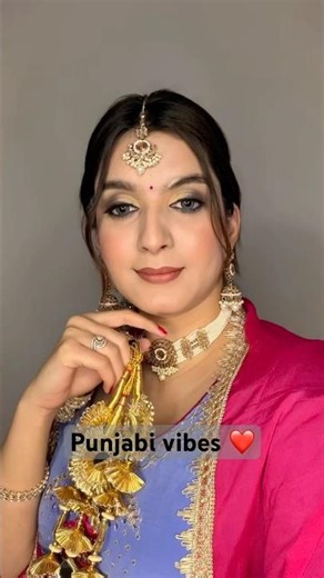 Punjabi Paranda Look | Traditional Punjabi Makeup & Hair | glam by Preeti #shorts #pranda