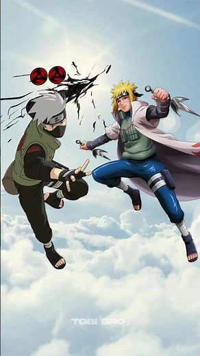 Kakashi vs Minato who is the strongest #minato #kakashi #naruto
