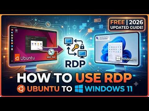 Remote Desktop from Ubuntu to Windows 11 Using RDP | Easy Setup Tutorial