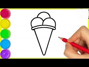 How to Draw a Cute Ice Cream | Easy Ice Cream Drawing Tutorial
