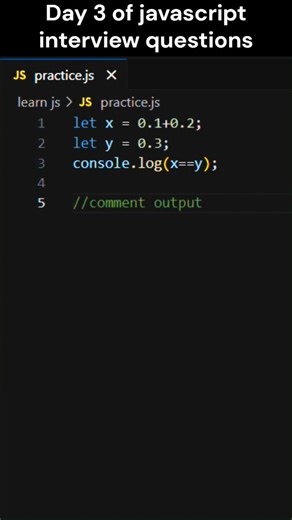 Day 3 of javascript output based interview questions #coding #viralshorts #interview #development