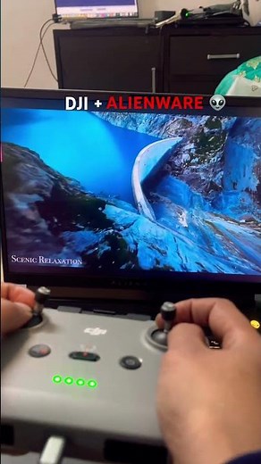 DJI Drone Controller Connect With Alienware Laptop