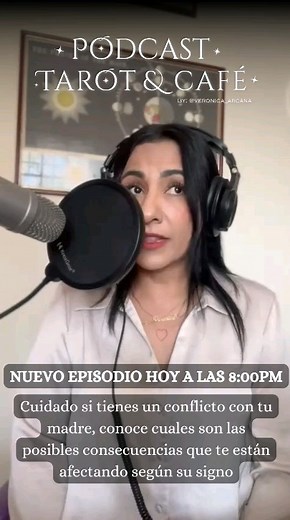 1K views · 48 reactions | Hoy nuevo episodio de Podcast Tarot y Café ☕✨ Te esperamos a las 8:00pm para platicar sobre los conflictos con tu madre y sus consecuencias. Disponible en Spotify y Amazon music ️ #VeronicaArcana #Podcast #PodcastTarotYCafe #NuevoEpisodio | Verónica Arcana | Facebook