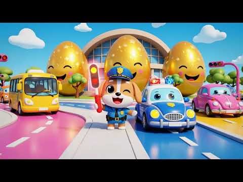 Learn Colors with Police Car Song 🚓 | Kids Music