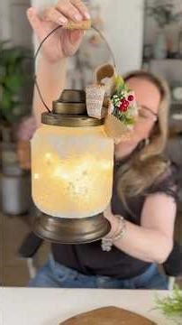Decorative lantern #creativedecor #christmas #diy