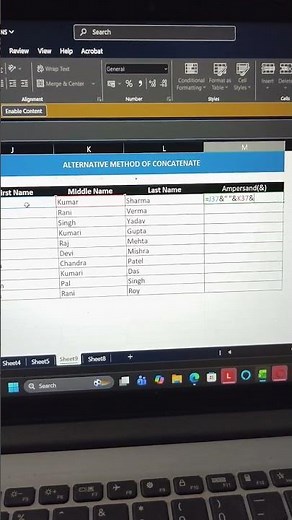Excel Concatenate Alternative | Use Ampersand (&) to Combine Text in Excel