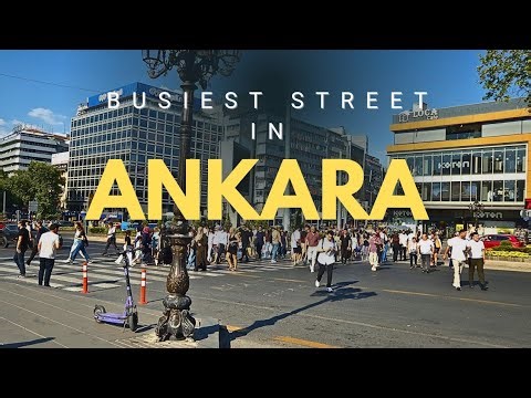 Walking the Busiest Street in Ankara | Karanfil Street Tour (4K)