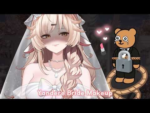 [ASMR] Bride Gently Restrains Her Groom While Doing His Makeup💕💍VTuber Bridal Makeup Roleplay