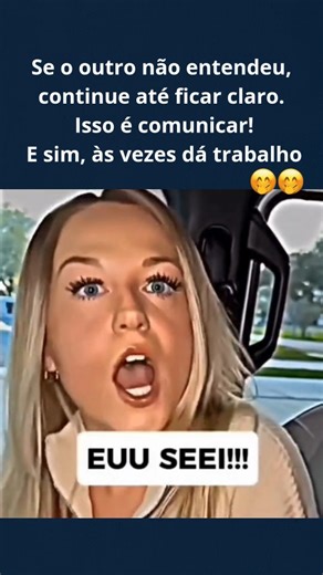 Bruna Luz | Estrategista de Pessoas & Negócios on Instagram: "Esse vídeo é a prova de que, quando a pessoa não entende, não adianta só repetir, precisa mudar a forma de comunicar 😂 E sabe por quê? Porque cada pessoa processa a informação de um jeito diferente. Tem perfil que precisa de exemplos. Tem perfil que quer detalhes. Tem perfil que gosta de ver acontecendo. E tem aquele que só entende se você mostrar na prática mesmo, o famoso: quer que eu desenhe? Kkkkkk É por isso que a comunicação fa