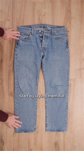 Easy way to fold your jeans