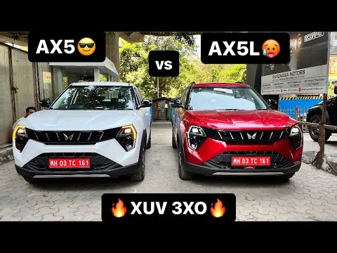 Mahindra XUV 3XO AX5L vs AX5 | Detailed Comparison with Price & Features !!