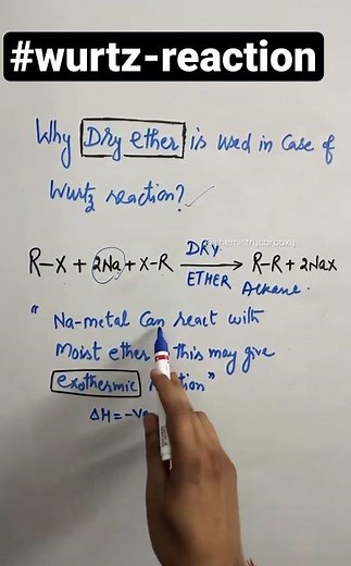 Role of dry ether in #wurtzreaction #shortsfeed
