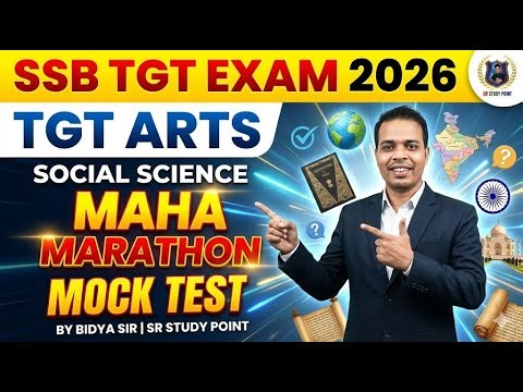 SSB TGT EXAM 2026 🔥 Social Science Selected MCQs | Most Expected Questions | SR Study Point