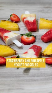 27K views · 696 reactions | Hello beauties! Cool down and refresh yourself with this delicious strawberry and pineapple yogurt pops! | Burn20 | Facebook