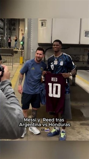 Messi y Reed tras Argentina vs Honduras 🇦🇷📸