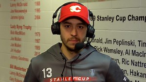 Gaudreau on his series winning goal vs. Stars and the Battle of Alberta