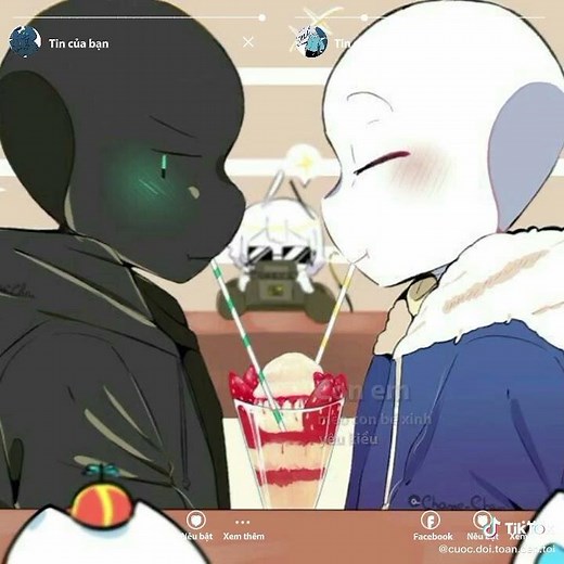 classic sans x nightmare!sans #story #undertale #dreamtale