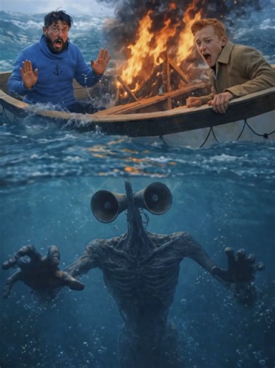 Tintin and Captain Haddock are adrift at sea when Siren Head appears! #tintin #captain #sea #ocean #sirenhead @TerrorReal