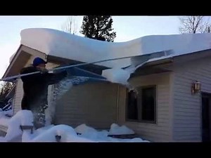 MinnSNOWta Roof Razor in Use - www.MinnSNOWtaOnline.com